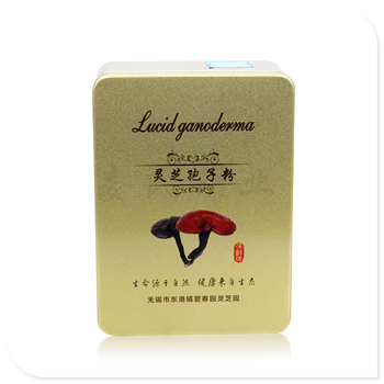 灵芝孢子粉铁盒|精油方形铁盒供应|医药盒生产加工