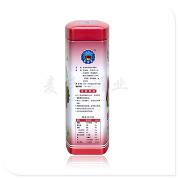糖果片铁盒|定做草莓味糖果片铁罐|保健品包装盒