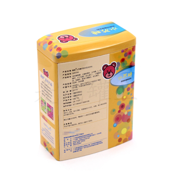 创意马口铁罐设计|儿童钙铁锌固体饮料铁盒|定制营养食品礼盒