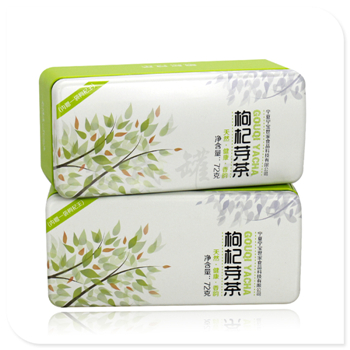 枸杞芽茶铁盒|720克茶叶盒定制|马口铁茶叶包装盒