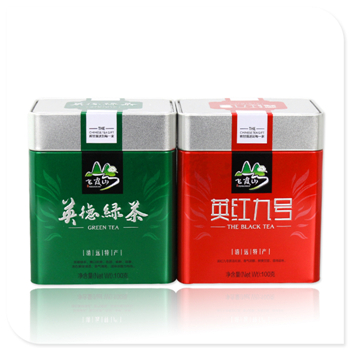 方形茶叶铁盒