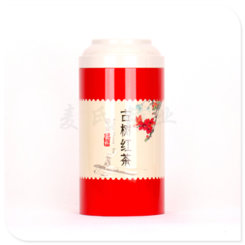 精美红茶铁盒|圆形茶叶金属罐