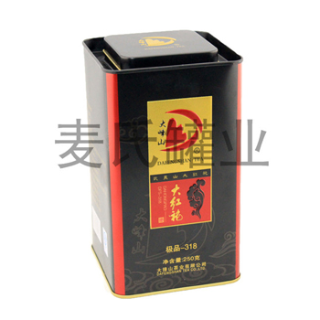 大红袍茶叶罐