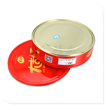 圆形大吉大栗铁盒|供应食品包装盒|生产板栗仁礼盒