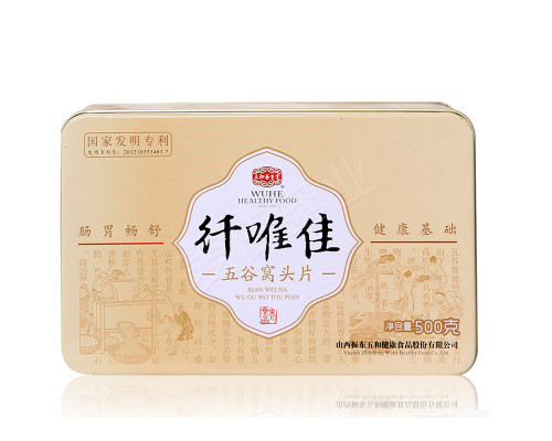五谷窝头片包装铁盒|粮食铁盒包装厂