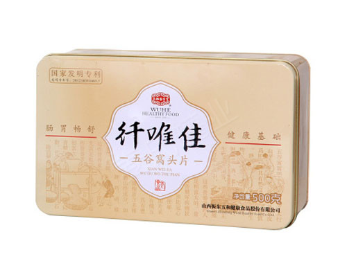 五谷窝头片包装铁盒|粮食铁盒包装厂