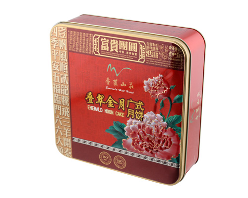 广式莲蓉月饼铁盒