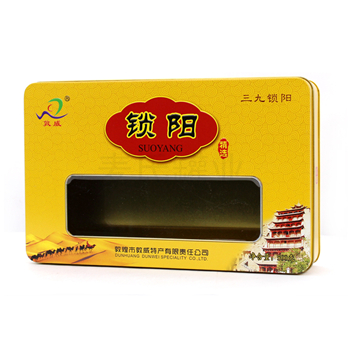 锁阳包装盒|开窗锁阳含片金属罐|保健品铁盒生产厂家