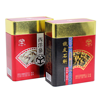 铁皮石斛粉包装铁罐_ 西洋参中药粉马口铁罐