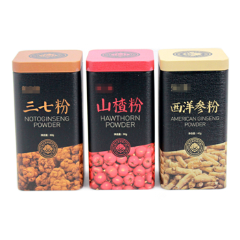 山楂粉铁盒_西洋参包装盒铁盒_三七粉马口铁盒