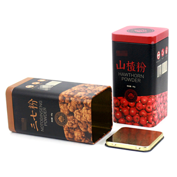 山楂粉铁盒_西洋参包装盒铁盒_三七粉马口铁盒