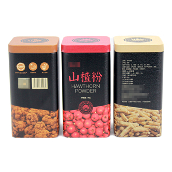 山楂粉铁盒_西洋参包装盒铁盒_三七粉马口铁盒
